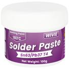 Pasta de solda WIVIE Sn63/Pb37 T4 100 g, ponto de fusão de 183 C