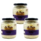 Pasta de truta defumada com alho pote 240ml la pasta - kit 3 unidades