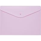 Pasta Envelope A4 Rosa Pastel Pacote com 5