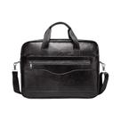 Pasta Executiva Masculina De Couro Genuíno, Bolsa De Ombro Portátil Para Laptop, Para Escritório E