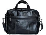 Pasta Executiva Social Em Couro Bolsa Transversal Alça De Mão Porta Notebook