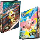 Pasta Fichário Álbum Pokémon Mega Evolução Equilíbrio Perfeito Meowth e Clefable 4 Argolas Capa Dura 074427167233