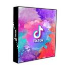 Pasta Fichário Escolar TikTok Rosa Desing Moderno Reforçado Capa Dura Lindo para Folhas A4 Pautada