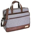 Pasta LS Bolsas para Notebook 15.6" Cinza Mescla e Marrom - PN5548