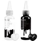 Pasta Pigmento Teexpert para Resina Epóxi: 100ml Ultraconcentrada e Fácil de Misturar, Cores Preto e Branco Opacas, Corante Líquido Epóxi para Arte em Resina e Mesas de Rio