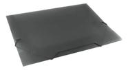 Pasta Plástica Envelope Ofício Com Elástico Fumê Dac Preto