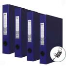 Pasta Registradora Fichário AZ Ofício Lombo Estreito Kit 4un Ideal para Organização de Arquivos Documentos Escritórios