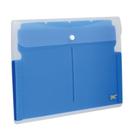 Pasta Sanfonada Horizontal Soft 5 divisões Azul Dac