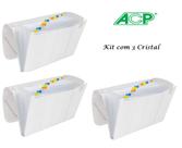 Pasta Sanfonada Plastica A4 12 Div. Cristal Kit c/3 Pcs ACP Pasta Sanfonada Plastica A4 12 Div. Cristal Kit c/3 Pcs ACP