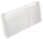 Pasta Sanfonada Plastica Porta Cheque 12 Div. Cristal
