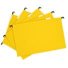 Pasta Suspensa Colorida em Papel Duplex com Grampo e Visor Kit 5 Pastas