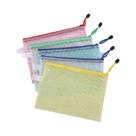 Pastas De Arquivo Com Zíper De Malha A4 A5 A6, 5 Peças, Bolsa De Armazenamento De Papelaria, Bolsa
