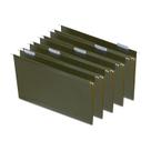 Pastas de arquivos suspensas Staples 726595, 5 guias, tamanho legal, verde