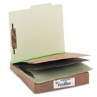 Pastas de classificação ACCO Pressboard, 6 partes, letra verde