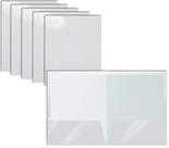 Pastas de papel Better Office Products, branco laminado brilhante