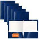 Pastas de papel Better Office Products Navy Blue, pacote com 25