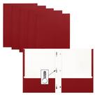 Pastas de papel Better Office Products Red, pacote com 50 pinos