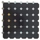 Pastilha Adesiva Aluminio Decoração Banheiro Cozinha Preto/D