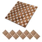 Pastilha Autocolante De Vidro Kit 10 Uni Parede Cozinha Box Banheiro Sala Facil Aplicacao Requintado Moderna Decorativa