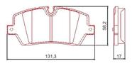 Pastilha ceramica land rover range rover 12/..tras Pastilha ceramica land rover range rover 12/..tras