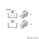 Pastilha de Freio Audi A4 2.0 20V / Turbo / 2.4 30V 94 / 96 Traseiro / Alfa 164 16V / Super 24V 94 ...