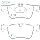 Pastilha de Freio Bmw Serie 4 2014 a 2021 WILLTEC FP195