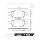 Pastilha De Freio - Captur 2017 A 2021 / Duster 2011 A 2018 / Fluence 2010 A 2015 / Sandero 2015 A 2016 - N453C