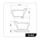 Pastilha De Freio - Cb 600 Hornet 2007 A 2011 / Cbr 1000 Rr 2006 A 2016 / Cbr 600 F 2011 A 2012 / Cbr 600 Rr 2007 A 2013 Pastilha De Freio - Cb 600 Hornet 2007 A 2011 / Cbr 1000 Rr 2006 A 2016 / Cbr 600 F 2011 A 2012 / Cbr 600 Rr 2007 A 2013