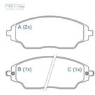 Pastilha de Freio Chevrolet Sonic 2011 a 2015 WILLTEC FP965