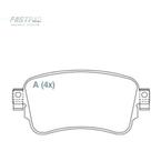 Pastilha de Freio Citroen E-Jumpy 2022 a 2024 WILLTEC FP1024 Pastilha de Freio Citroen E-Jumpy 2022 a 2024 WILLTEC FP1024