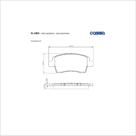 Pastilha de Freio Cobreq N-1483 Toyota Etios 2012 até 2023