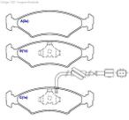 Pastilha de Freio Dianteira para Volkswagen Gol GTI 1993 a 1994 com Alarme Speed Brake
