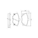 Pastilha de Freio Dianteira Uno 1.5R / 1.6R 87 / 94 Tipo 1.4 / 1.6 / 1.8 / 2.0 93 / 97 com alarme sonono