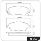 Pastilha de Freio Dianteiro Chevrolet Montana 2003 a 2014