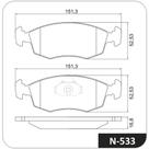 Pastilha de Freio Dianteiro Fiat Idea 2005 a 2009 COBREQ Pastilha de Freio Dianteiro Fiat Idea 2005 a 2009 COBREQ