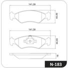 Pastilha de Freio Dianteiro Ford Ka 2009 a 2014 COBREQ N-183
