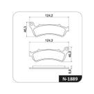 Pastilha De Freio - Dk 150 2018 A 2020 - N1889 Pastilha De Freio - Dk 150 2018 A 2020 - N1889