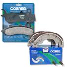 Pastilha de Freio E Lonas Cg 160 Titan Combi Brake 2018 A 2024 Cobreq