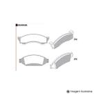 Pastilha de Freio F1000 / F1000 Turbo 79 / 93 / F150 75 / 93 Agrale 1600D 4X4 85 / 89