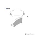 Pastilha de Freio Fiat 147 77 / 86 Oggi 1983 / 1985 Panorama 80 / 86 / Fiorino 1983 / 1986 ( Sistema Bendix )