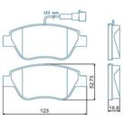 Pastilha de Freio Fiat Stilo 2002 a 2009 JURID HQJ-2179A