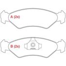 Pastilha de Freio Ford Fiesta 2009 a 2014 WILLTEC PW55PA