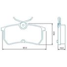 Pastilha de Freio Ford Focus 2000 a 2005 JURID HQJ-2175