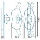 Pastilha de Freio Ford Focus 2000 a 2007 JURID HQJ-2136