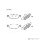 Pastilha de Freio Grand Siena 1.6 16V 2013 / Doblo 1.4 / 1.8 2009 / Novo Fiorino 1.4 2014 ...