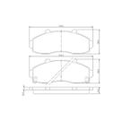 Pastilha de freio kia bongo utilitario k3600 3.6 8v sh3 diesel