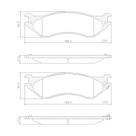 Pastilha de Freio MA2523 RAM 1500 2500 3500 05/08 Traseira Ford F-150 F-250 4.2 V6 97/04 Dianteira