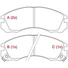 Pastilha de Freio Mitsubishi Eclipse 1995 a 1999 WILLTEC