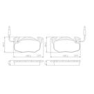 Pastilha de Freio NA37756 106 91/03 306 93/99 Clio R-19 93/ Dianteira
