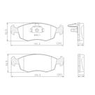 Pastilha de Freio NA38353 Doblo Palio Week Siena Strada Idea Punto Dianteira